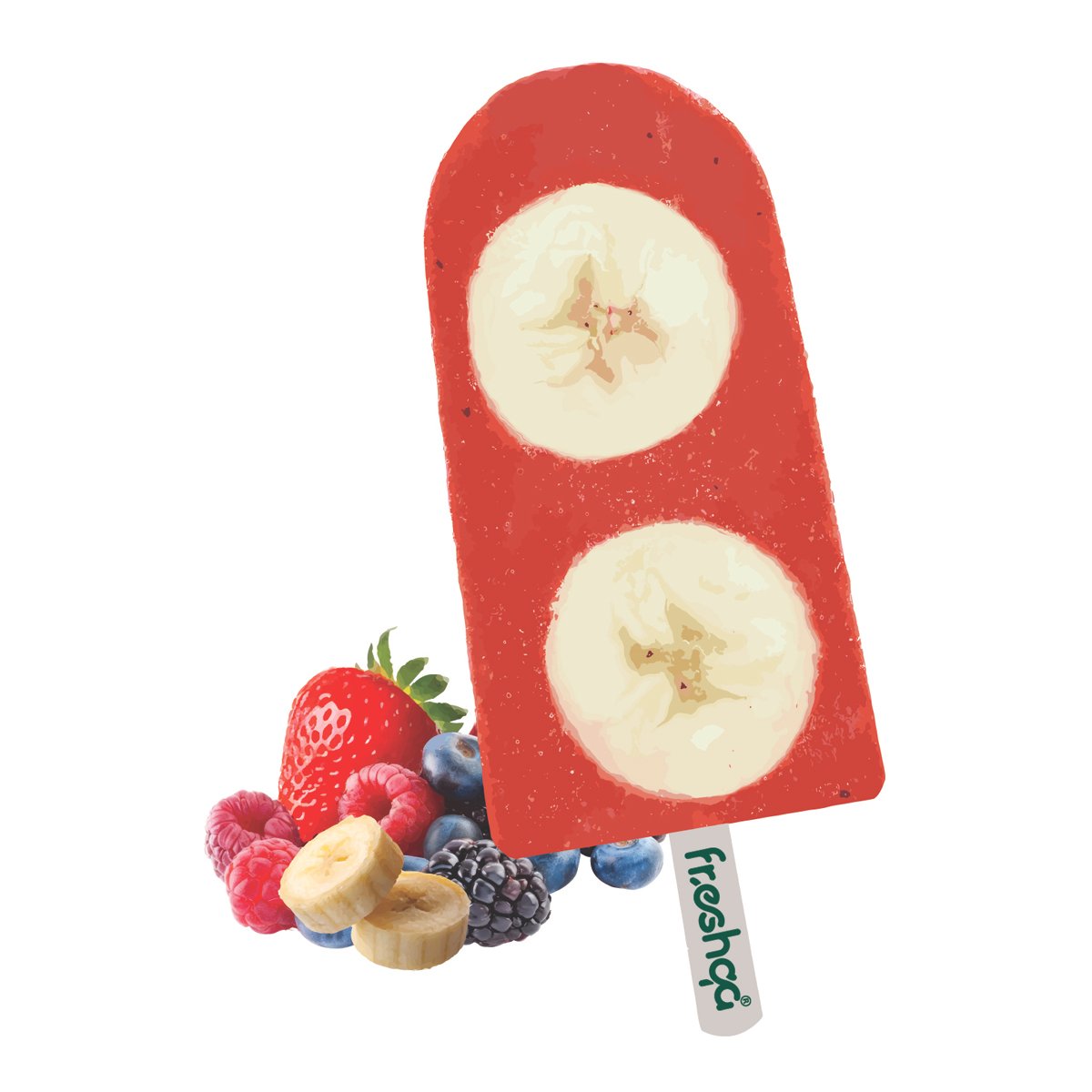Berries & Slices Banana Natural Pops