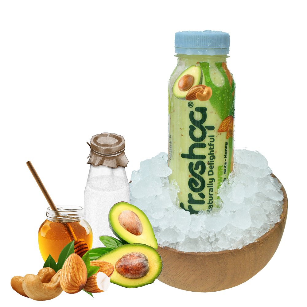 Fresh Smoothie Avopower, (Avocado, Honey, Nuts (Almonds, Cashews)